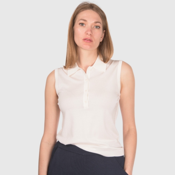 Picture of Sleeveless knit polo