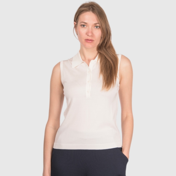 Picture of Sleeveless knit polo