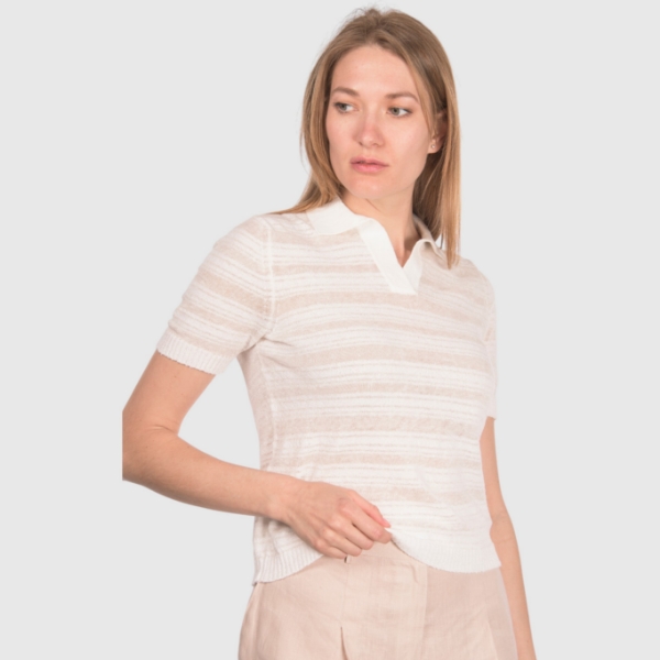 Immagine di Polo in maglia a righe