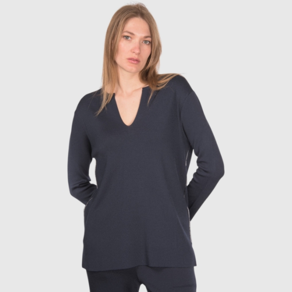 Immagine di Maglia collo serafino punto stoffa