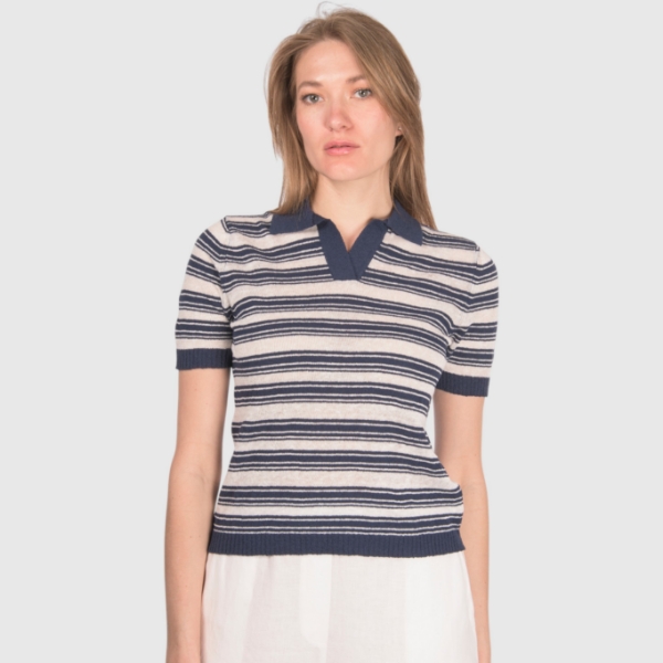 Picture of Striped knit polo