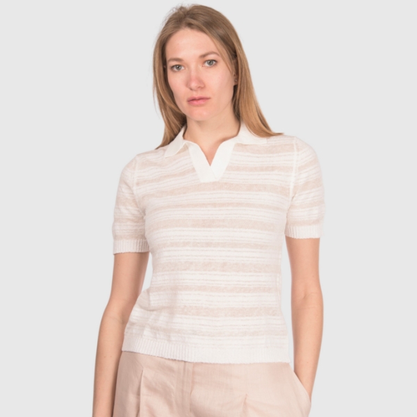 Immagine di Polo in maglia a righe