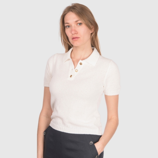 Immagine di Polo in maglia bouclè