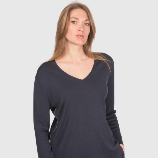 Picture of Full Milano stitch V neck