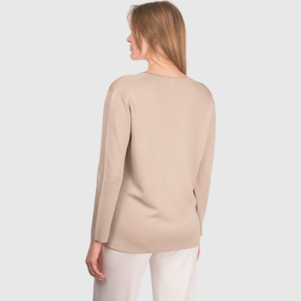 Picture of Full Milano stitch knit henley neck