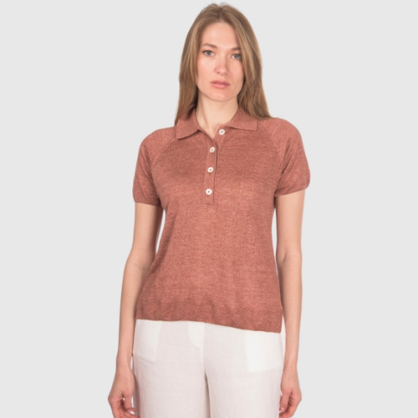 Immagine di Polo in maglia in lino