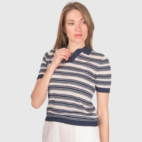 Picture of Striped knit polo