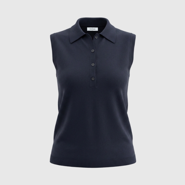 Picture of Sleeveless knit polo