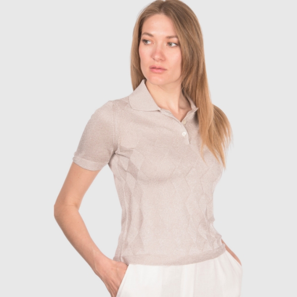 Immagine di Polo in maglia lurex