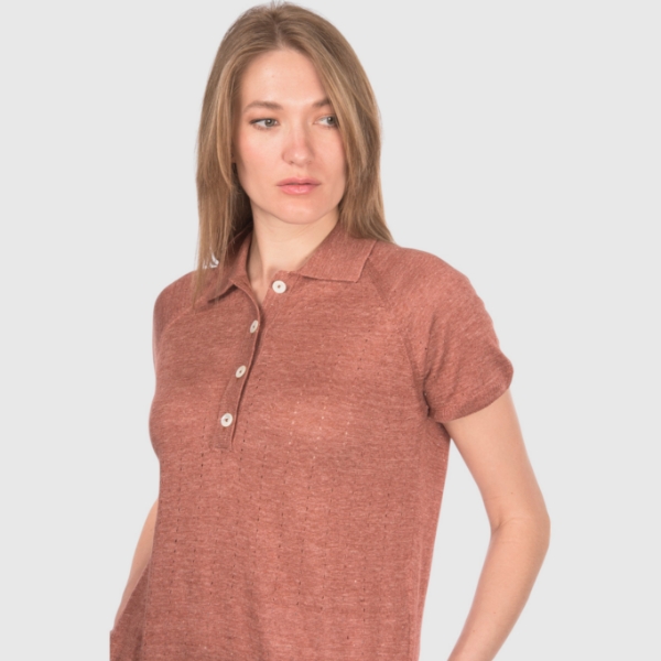 Immagine di Polo in maglia in lino