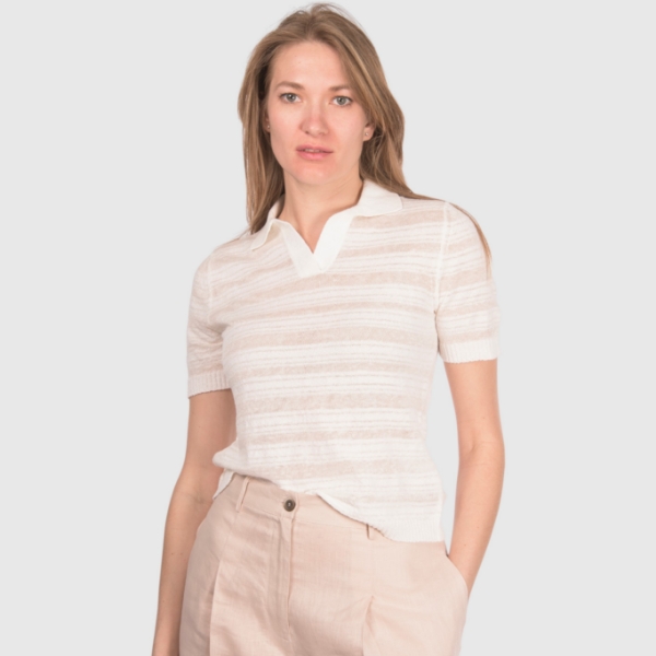 Immagine di Polo in maglia a righe