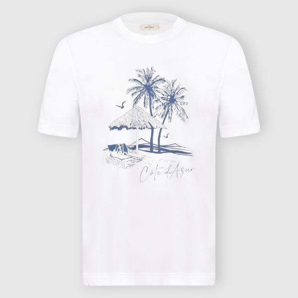 Immagine di T-shirt jersey vintage con stampa