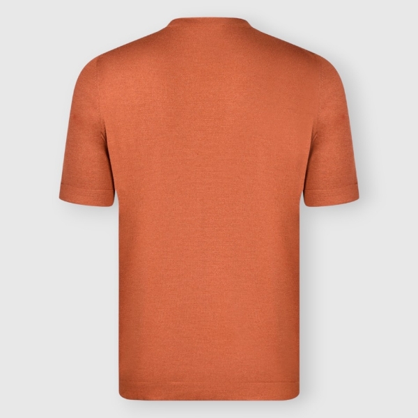 Immagine di T-shirt in maglia in lana cashmere e seta