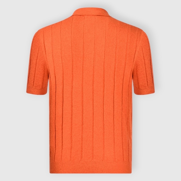 Picture of Ribbed bouclè knit polo