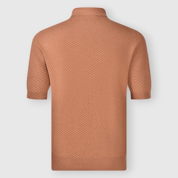 Immagine di Polo in maglia lavorazione punto waffle