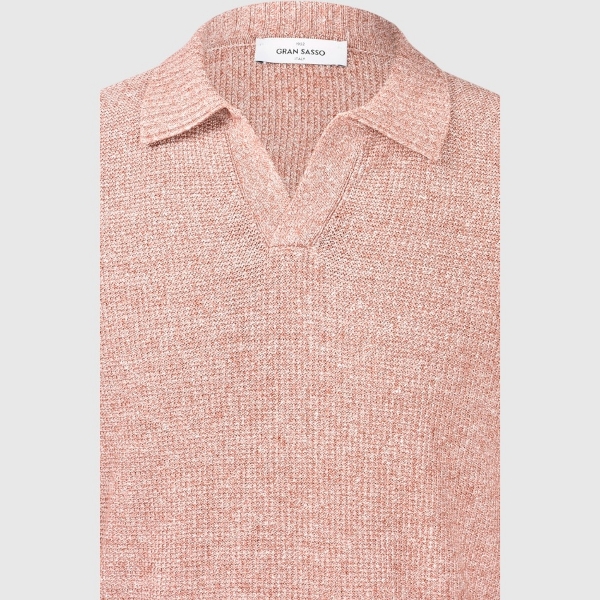 Immagine di Polo skipper in maglia chicco riso