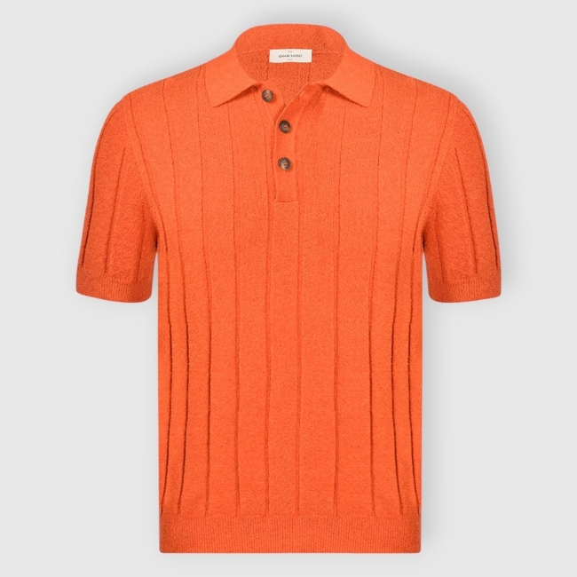 Gran Sasso. Linen Knit Polo | Gran Sasso