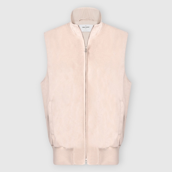 Picture of Alcantara and organic cotton gilet
