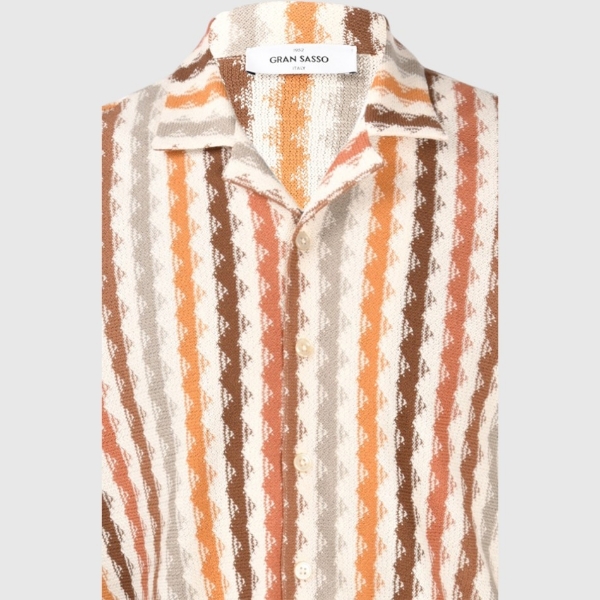 Picture of Ethnic-pattern jersey shirt