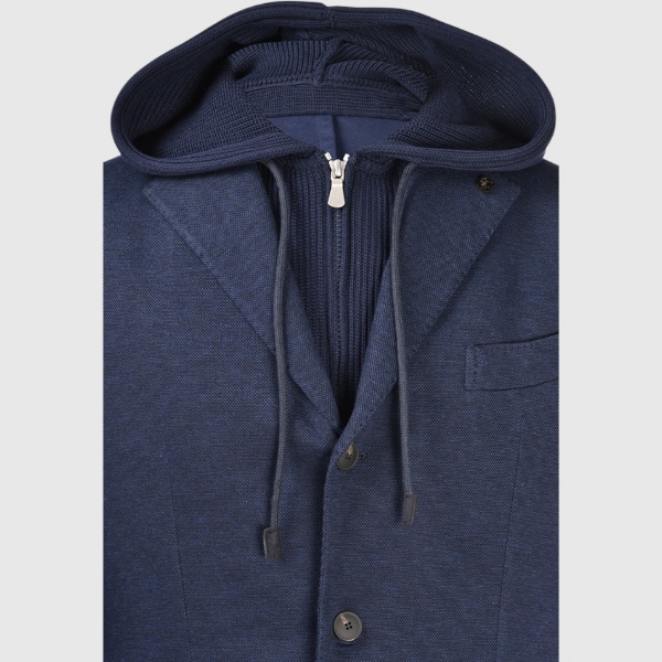 Immagine di Giacca a maglia inglese con cappuccio