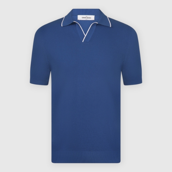 Immagine di Polo skipper in maglia chicco riso