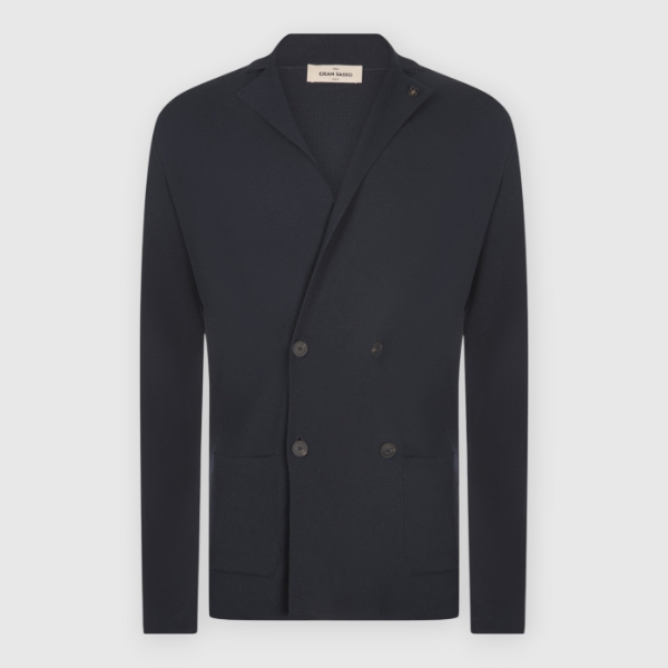 Picture of Full Milano double-breasted knit jacket