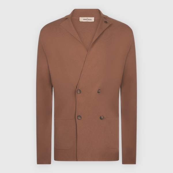 Picture of Full Milano double-breasted knit jacket