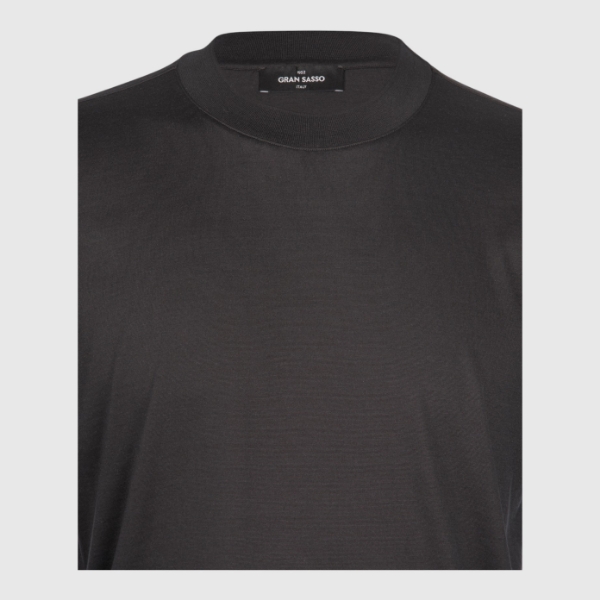 Immagine di T-shirt jersey in seta e cotone
