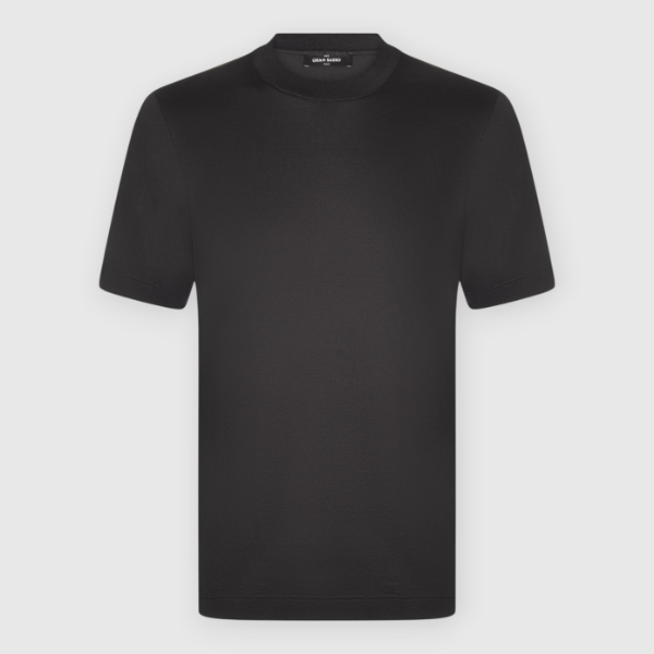 Immagine di T-shirt jersey in seta e cotone