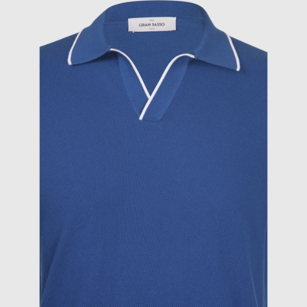 Immagine di Polo skipper in maglia chicco riso