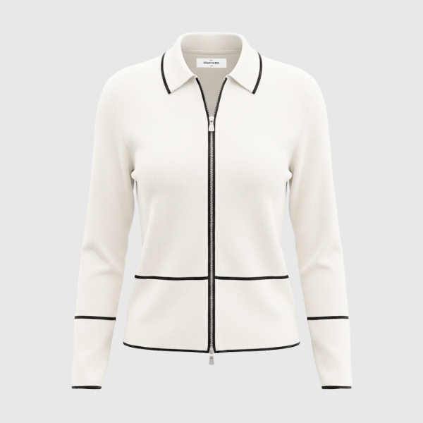 Picture of FULL MILANO STITCH ZIP KNIT SHIRT