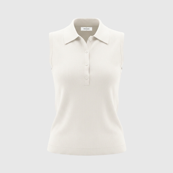 Picture of Sleeveless knit polo