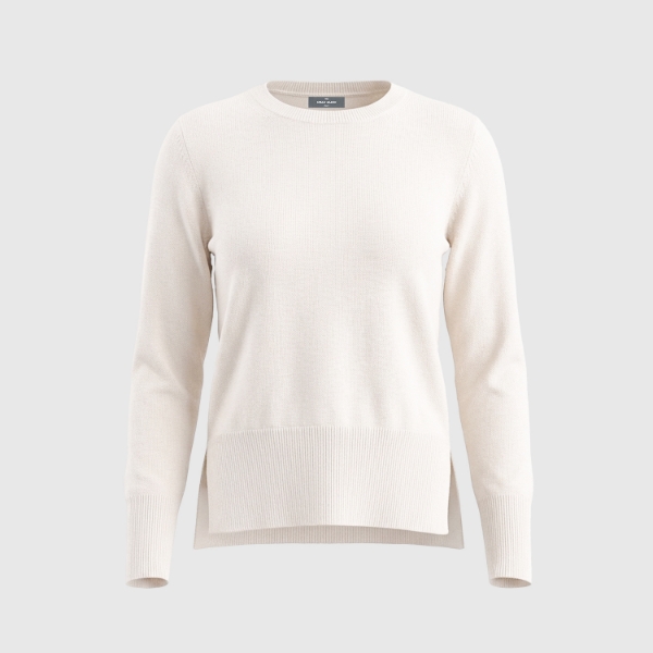 Immagine di Girocollo vanisé in cashmere con lurex