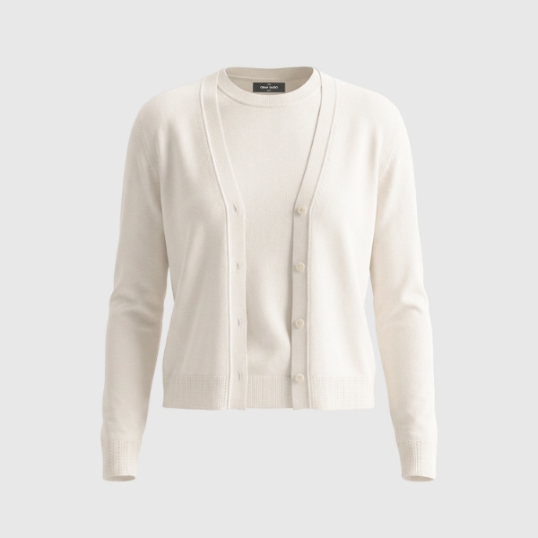 Picture of Ribbed silk cardigan
