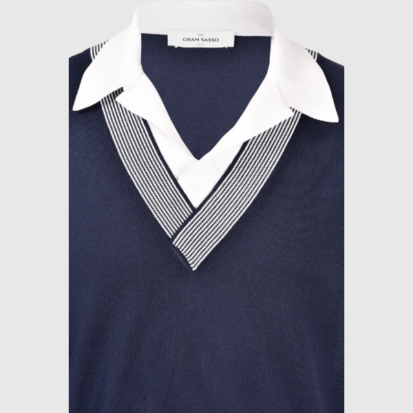 Immagine di Polo skipper in maglia doppio collo