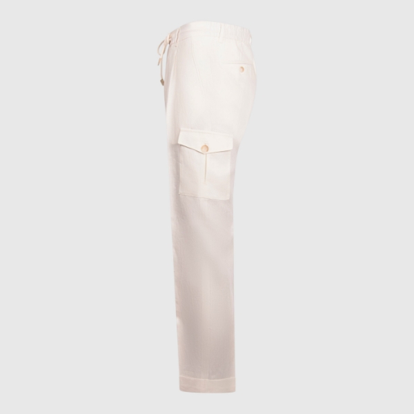 Immagine di Pantaloni in lino cargo