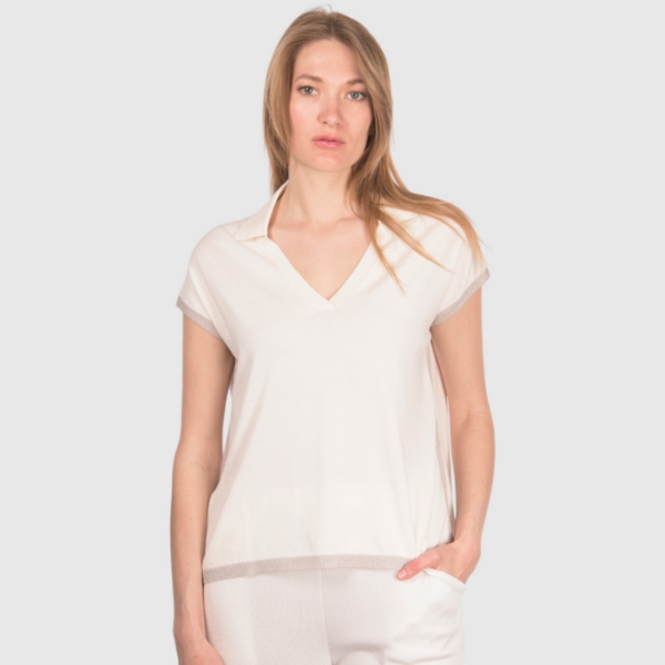 Picture of Lurex knit polo