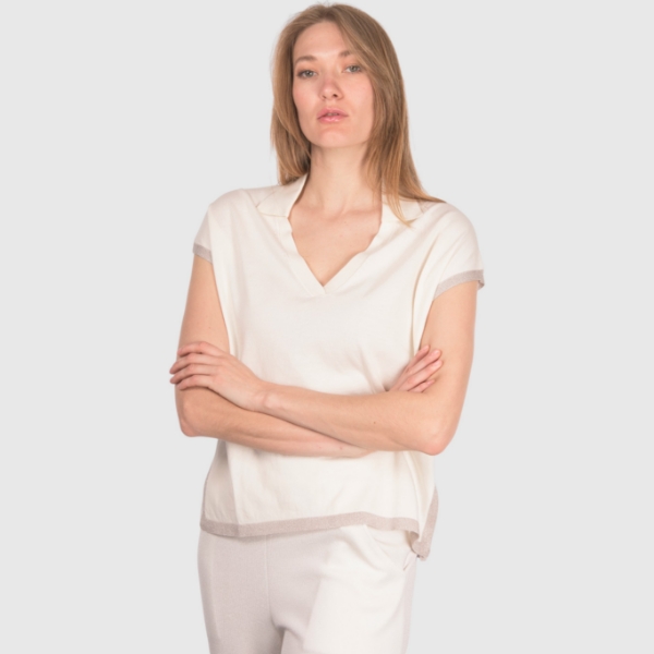 Picture of Lurex knit polo