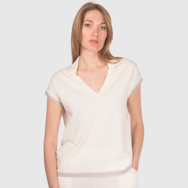 Picture of Lurex knit polo