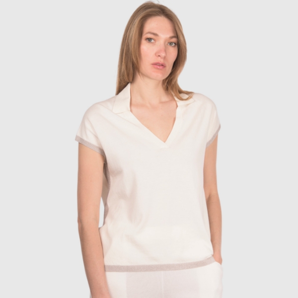 Picture of Lurex knit polo