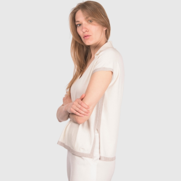 Picture of Lurex knit polo