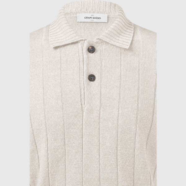 Picture of Ribbed knit polo