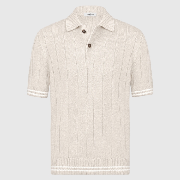 Picture of Ribbed knit polo