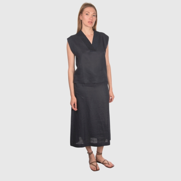 Immagine di Canotta con scollo v in lurex