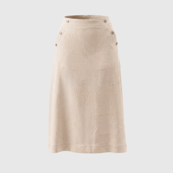 Picture of Buttons midi skirt