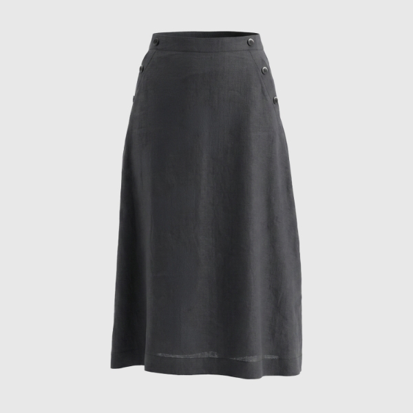 Picture of Buttons midi skirt