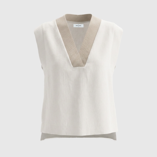 Immagine di Canotta con scollo v in lurex