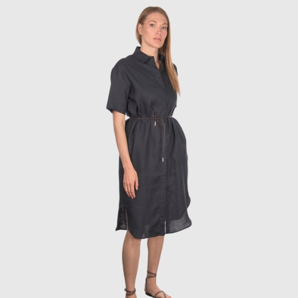 Immagine di Abito midi jersey collo a polo