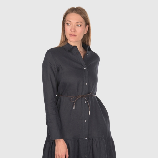 Immagine di Abito midi jersey con balze
