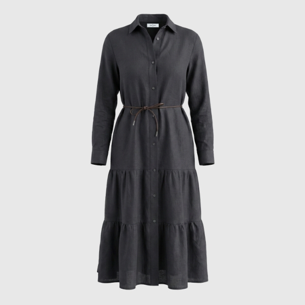 Immagine di Abito midi jersey con balze